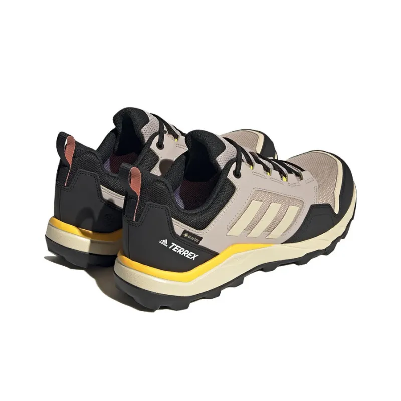 Adidas Terrex Tracerocker Anti-Slip And Wear-Resistant Water-Resistant Low-Top Outdoor Shoes Black Brown Yellow-3
