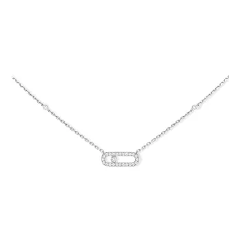 MESSIKA White Gold Diamond Necklaces Women's Silver