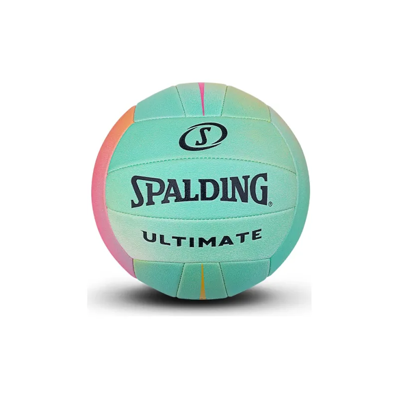 SPALDING Ultimate Series PU Size 5 Volleyball Unisex Green Pink-3