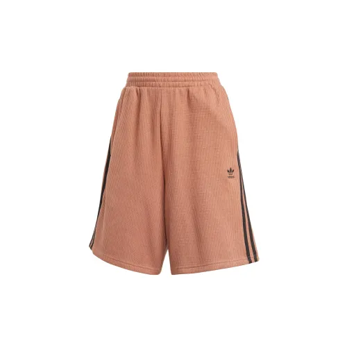 Adidas Originals Casual Shorts Women's Rock Earth Brown