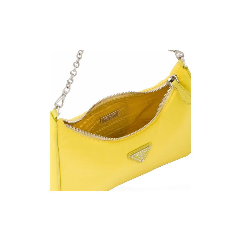 PRADA 2005 Shoulder Bag Yellow-4
