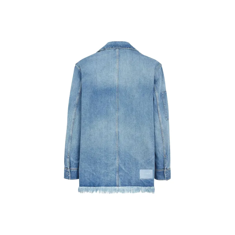 FENDI Denim Jackets Men Blue-1