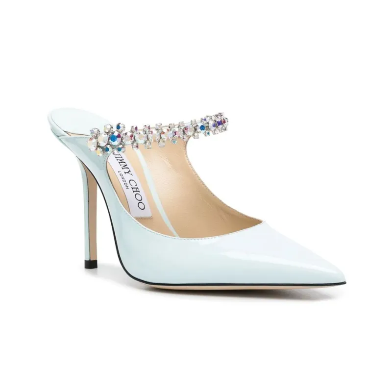 Jimmy Choo Bing 65mm Patent Leather Mules-1