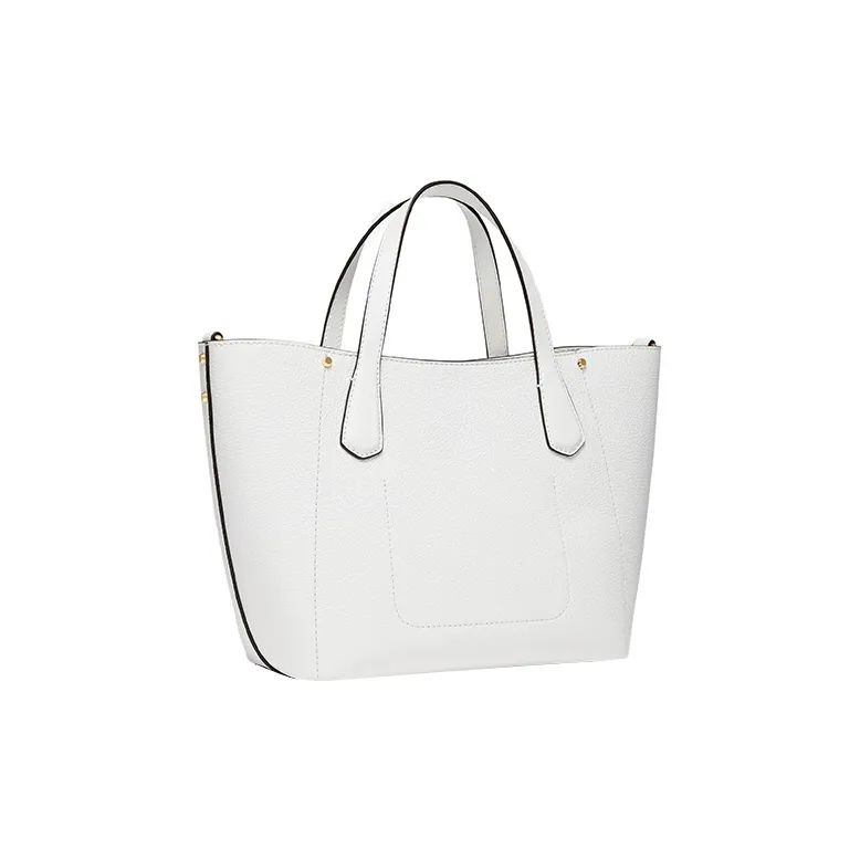 MICHAEL KORS Allison Cow Leather Tote Bag Shopping Bag Handbag Shoulder Bag Crossbody Bag Small Size Women's White-1