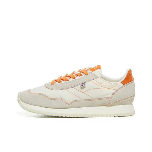 Norman Walsh Cushioning, Slip Resistant, Abrasion Resistant, Lightweight Low Top Running Shoes Unisex Beige Orange