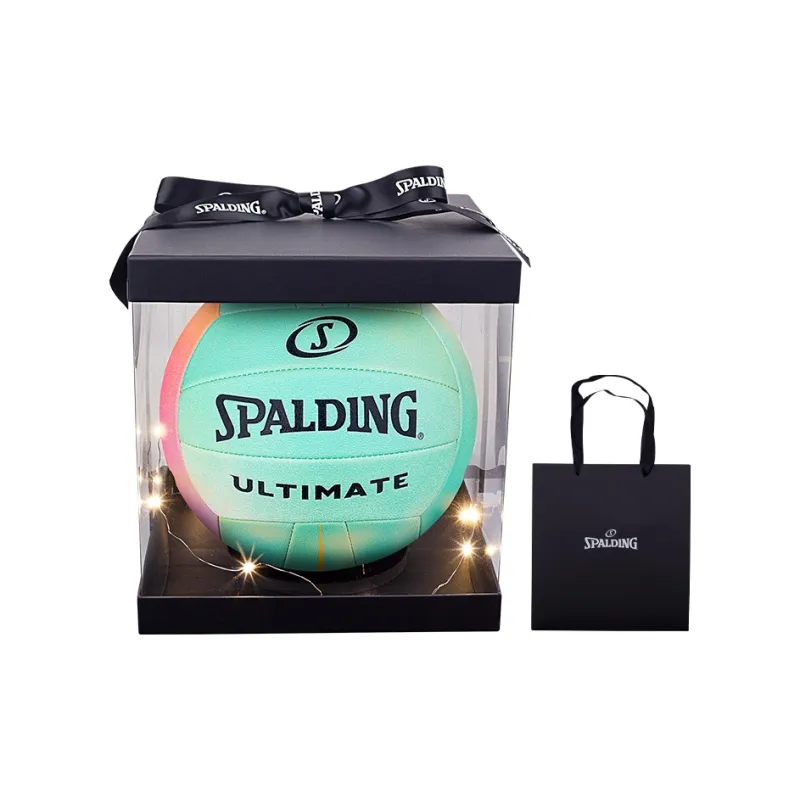 SPALDING Ultimate Series PU Size 5 Volleyball Unisex Green Pink-1