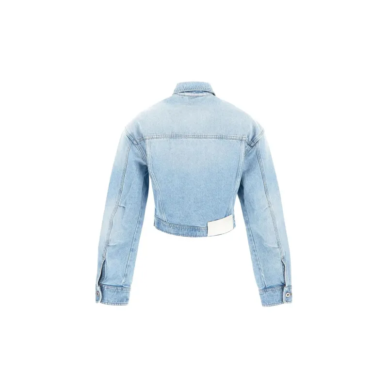 OFF WHITE Bleach Baby Baggy Jacket Denim-1
