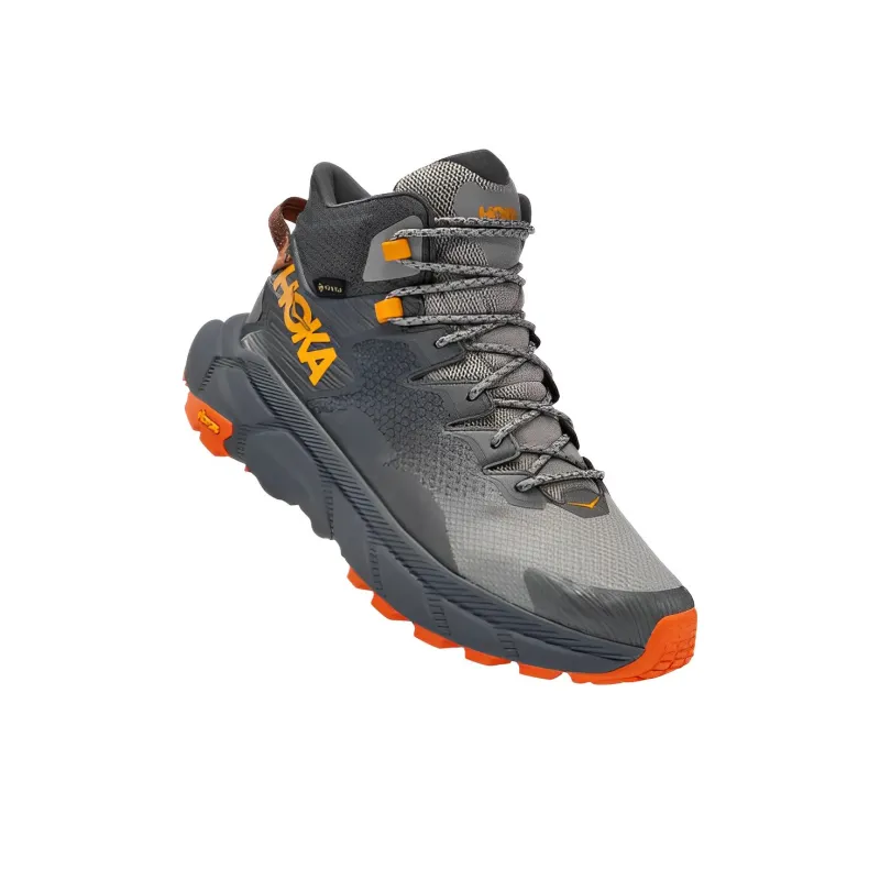 HOKA ONE ONE Trail Code Gore Tex Castlerock Persimmon Orange-1