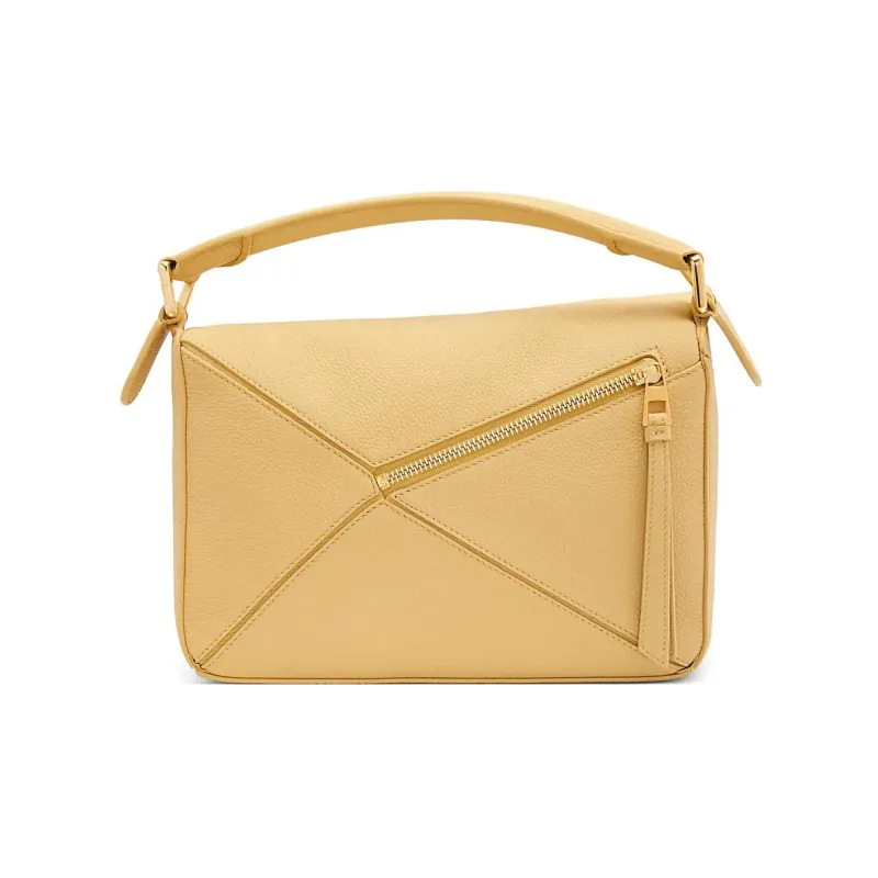 LOEWE Puzzle Soft Grain Calfskin Leather Shoulder Bag, Crossbody Bag, Handbag Trumpets Women's Butter-2