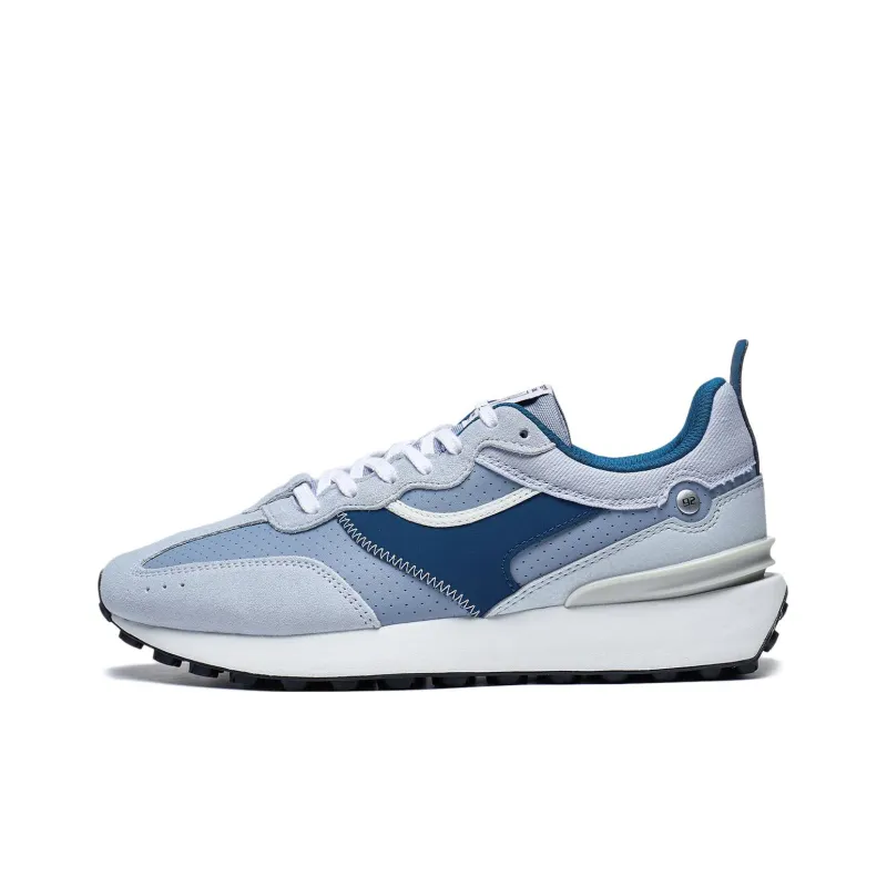 LiNing Fangyuan Classic Anti Slip Wear Resistant Low Top Casual Shoes Men's Blue Gray-0