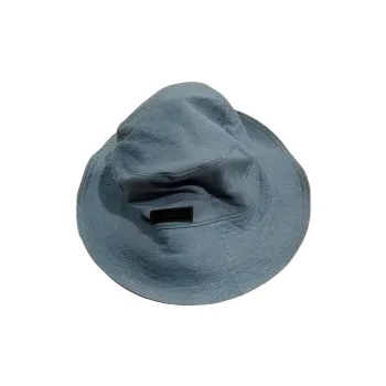 GANNI Logo patch Denim Hat