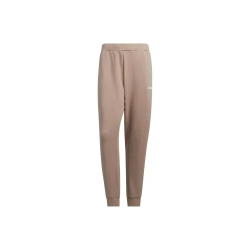 Adidas Knitted Sweatpants Men Pink-Brown