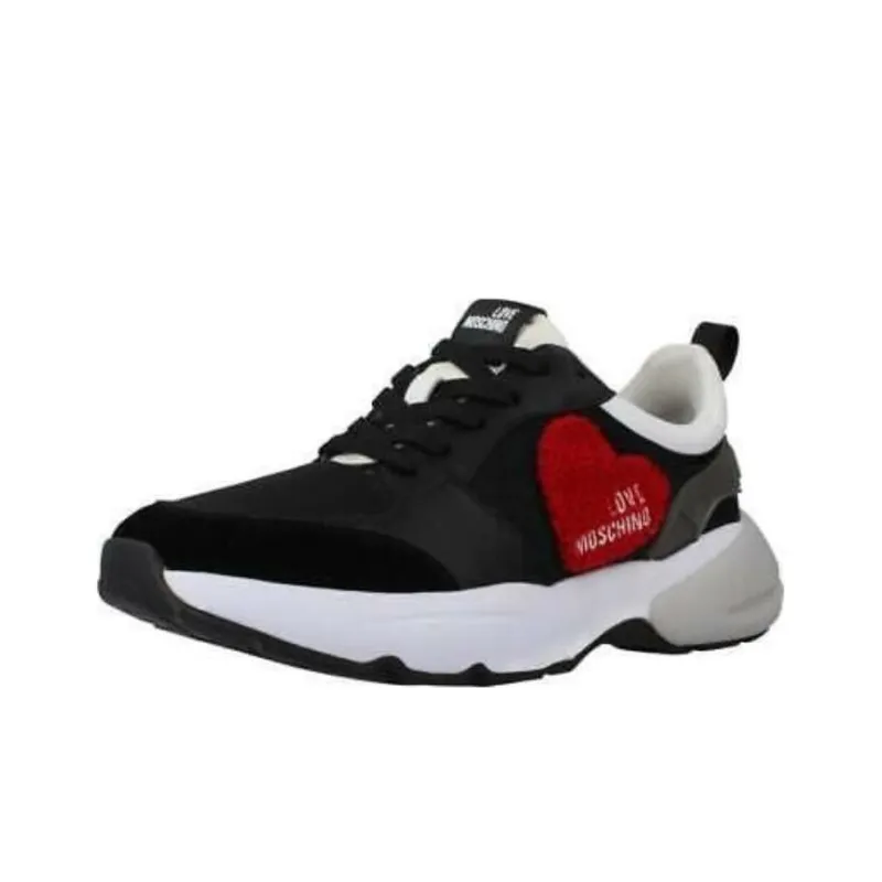 Love MOSCHINO Heart-patch Lace-up Sneakers-2