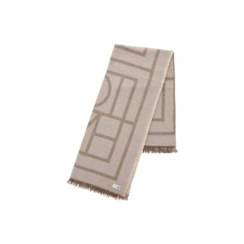 TOTEME Knit Scarves Women's Beige-1