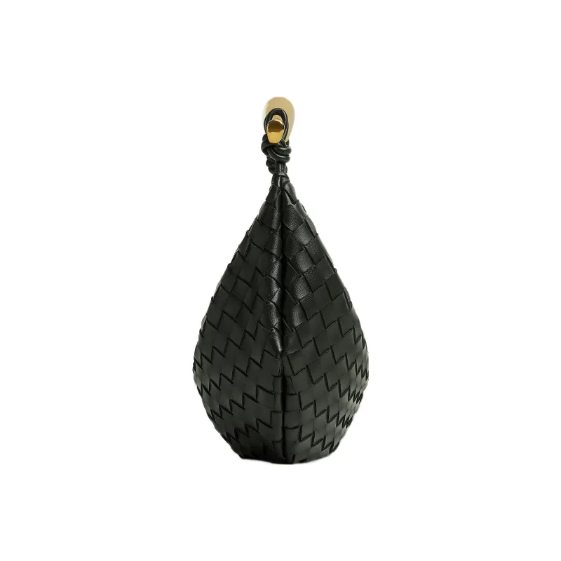 Bottega Veneta SARDINE Sheepskin Handbag Small Size Women's Dark Green-1