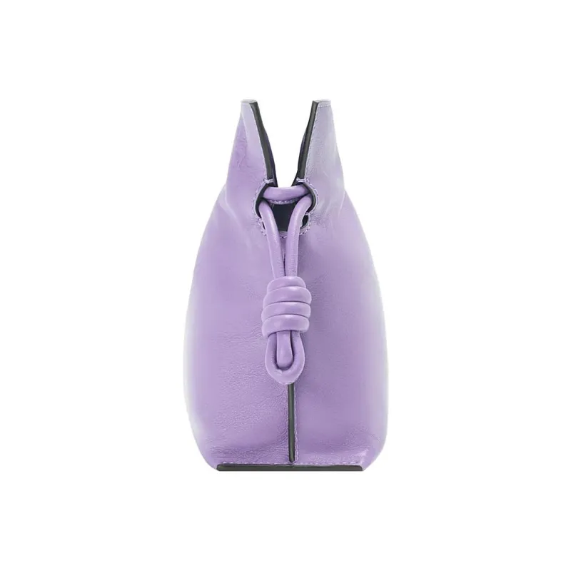 LOEWE Cow Leather One Shoulder Crossbody Clutches Mini Women's Light Purple-2