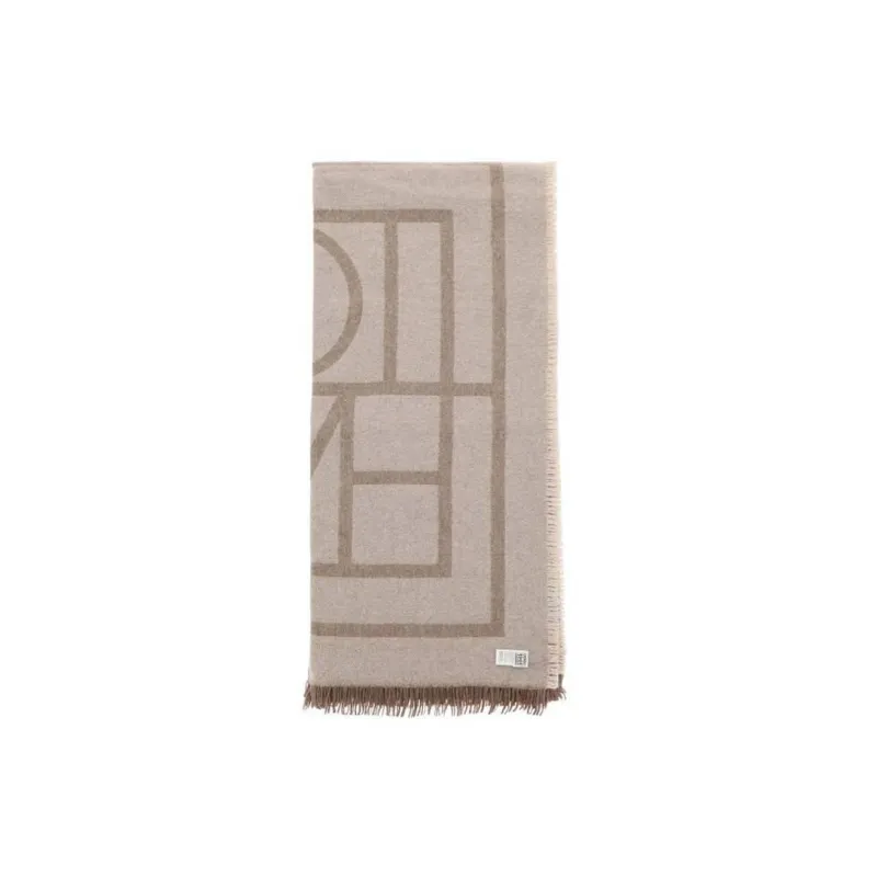 TOTEME Knit Scarves Women's Beige-0