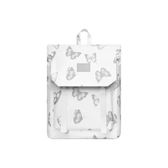 MR.ACE HOMME Polyester Reflective Butterfly Casual Backpack Laptop Bag In Trendy And Cool Style Regular Women's White-5