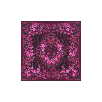 VERSACE Silk Scarves Women's Red