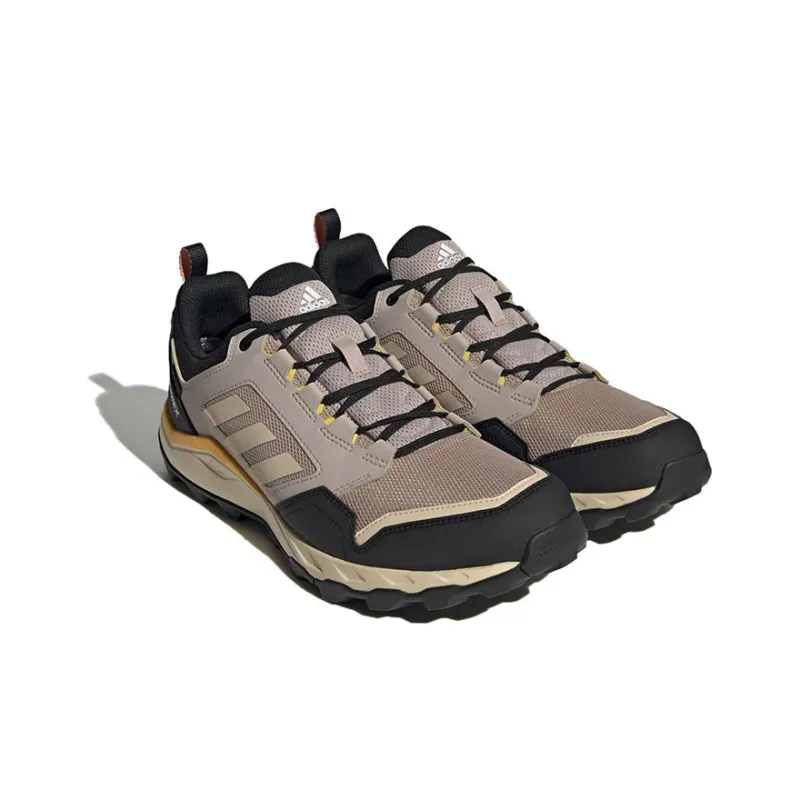Adidas Terrex Tracerocker Anti-Slip And Wear-Resistant Water-Resistant Low-Top Outdoor Shoes Black Brown Yellow-2