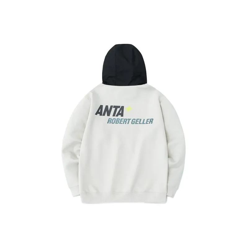 ANTA X Robert Geller Designer Co branded Collection Sweatshirts Men Wheat Grain Gray-1
