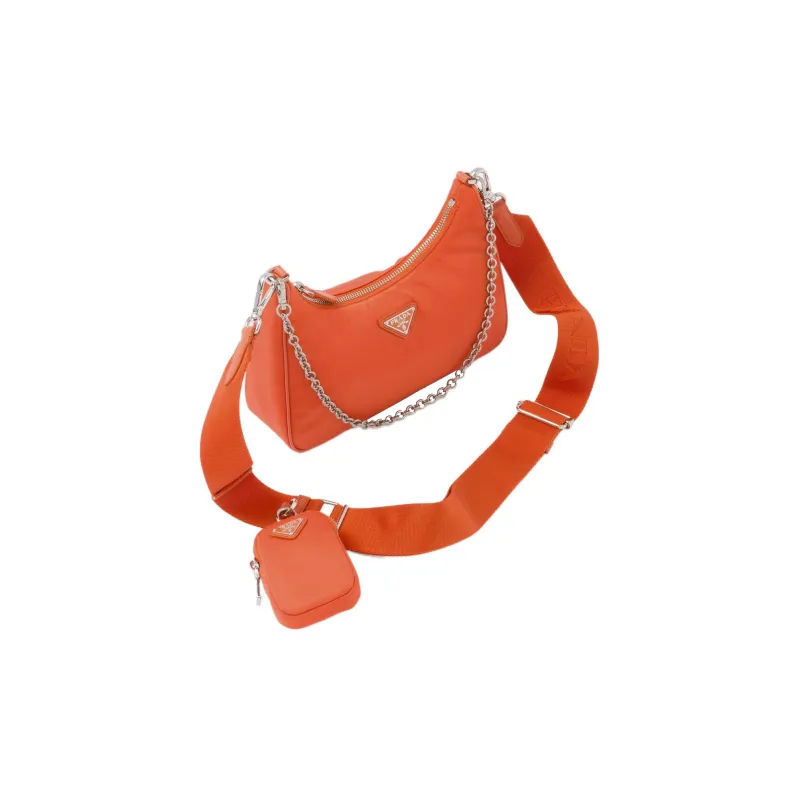PRADA 2005 Shoulder Bag Orange-2