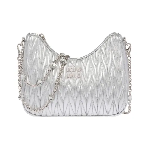 MIU MIU Matelassé Soft Sheep Leather Crossbody Bag Shoulder Bag Women's ensemble