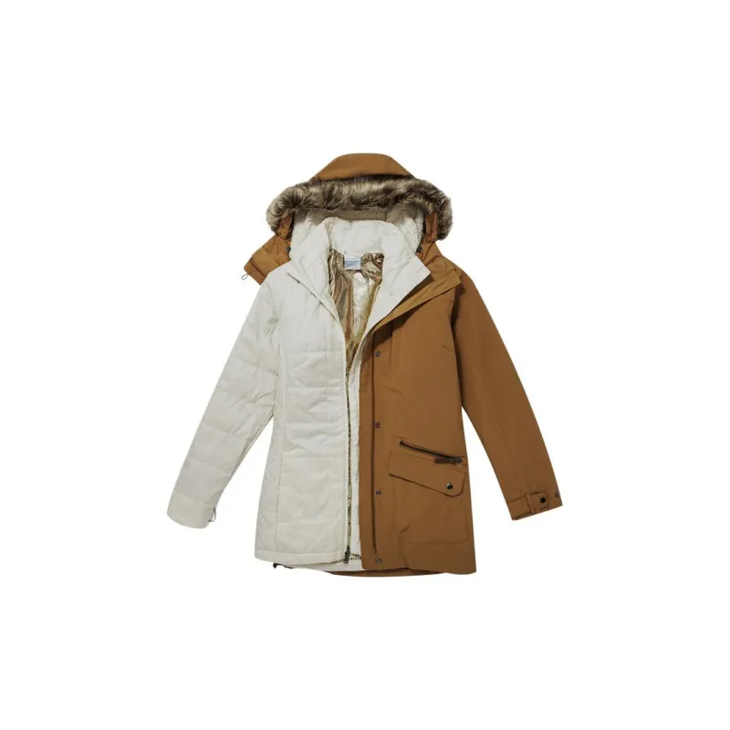Columbia Omni Heat Waterproof And Windproof Windbreaker Jacket Women's Brown-2