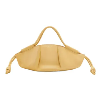 LOEWE Bright Nappa Cow Leather Dumpling Bag, Shoulder Bag, Crossbody Bag, Handbag Trumpets Women's Butter