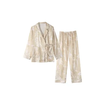 IIZZINI Scenario Pajama Set Women's Khaki