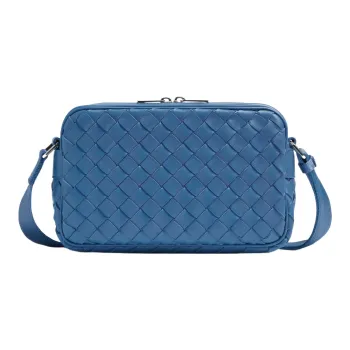 Bottega Veneta Intrecciato Leather Crossbody Surf
