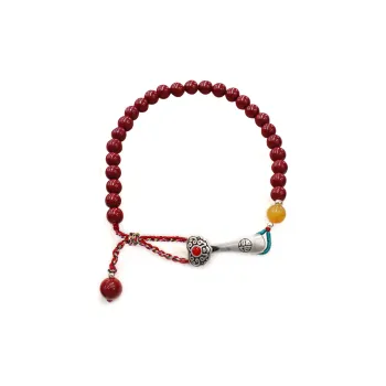 AWD Reconstructed Cinnabar Jade Bracelets Women's