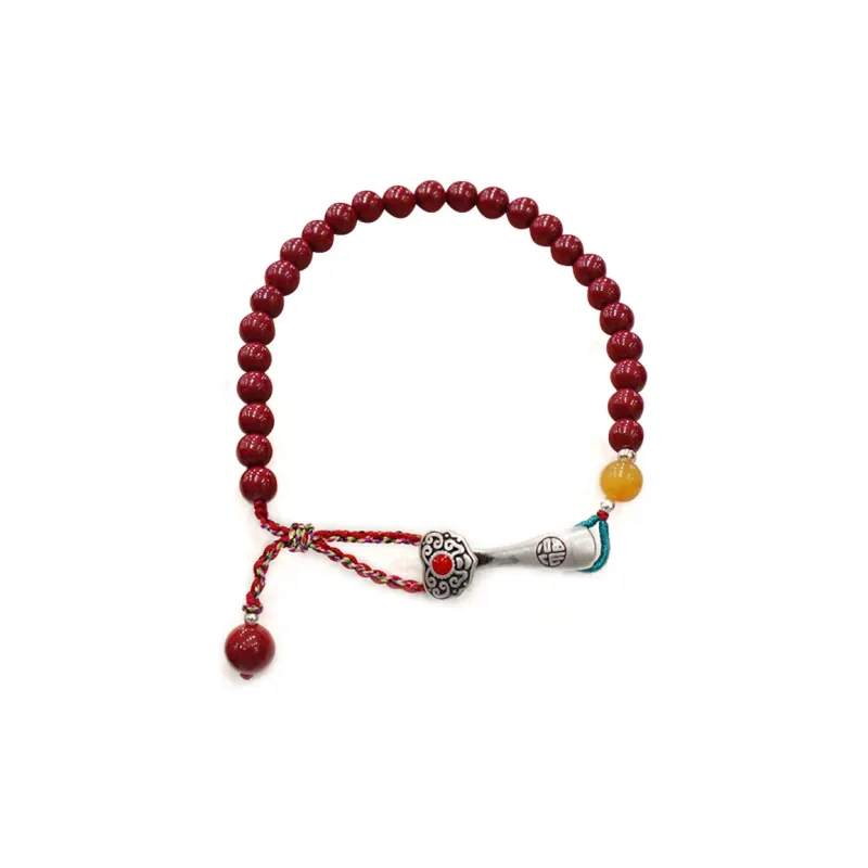 AWD Reconstructed Cinnabar Jade Bracelets Women's-0