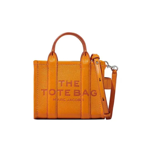 MARC JACOBS Full Grain Leather Tote Bag Shopping Bag Shoulder Bag Crossbody Bag Handbag Extra Mini Women's Orange