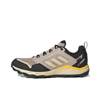 Adidas Terrex Tracerocker Anti-Slip And Wear-Resistant Water-Resistant Low-Top Outdoor Shoes Black Brown Yellow