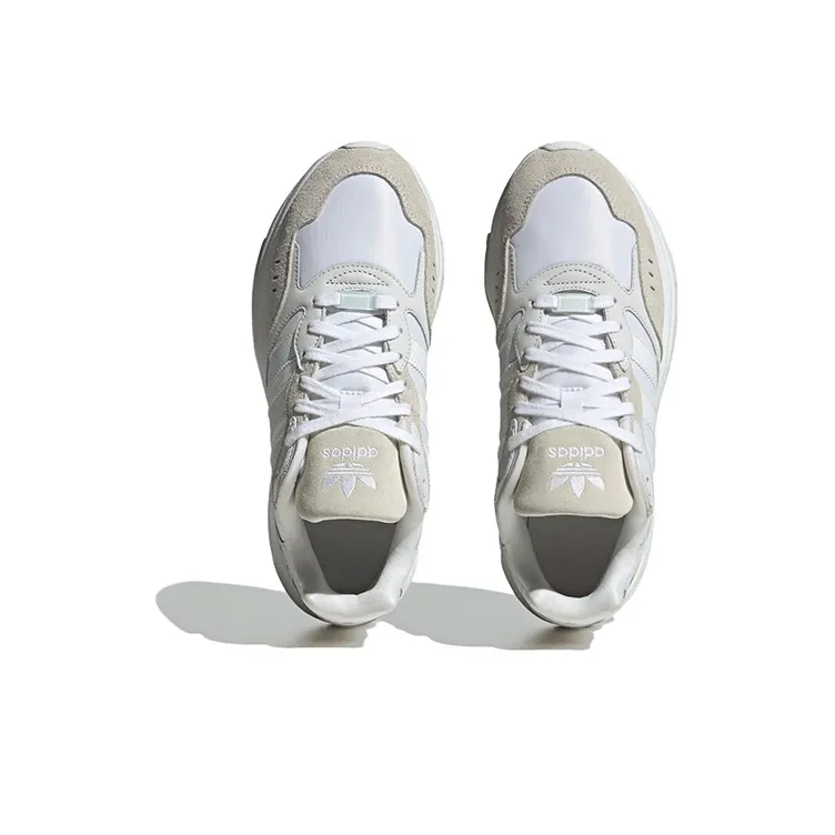 Adidas Originals Retropy F90 Wear Resistant Slip Resistant Low Top Sports Casual Shoes Gray White-4