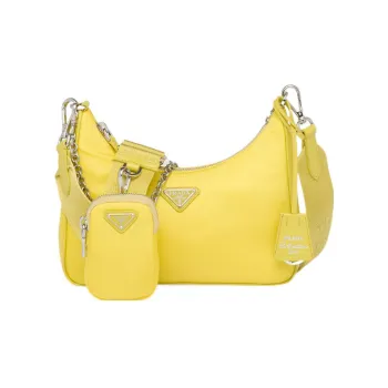 PRADA 2005 Shoulder Bag Yellow