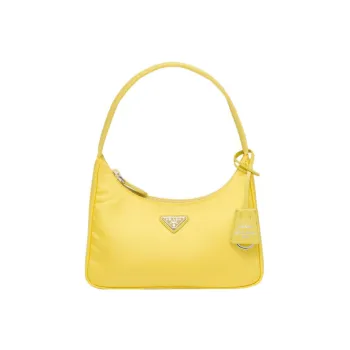 PRADA Re Edition Recycled Nylon Patchwork Fabric Shoulder Bag Handbag Mini Women's Pomelo Green