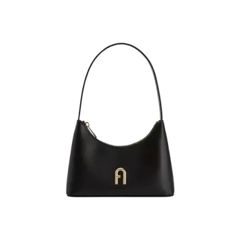 Furla Diamante Cow Leather Shoulder Bag, Handbag, Shoulder Bag Women's Black