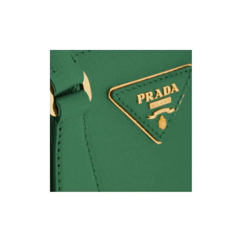 PRADA Galleria Killer Bag Leather Shoulder Bag Crossbody Bag Handbag Mini Women's Mango Green-3