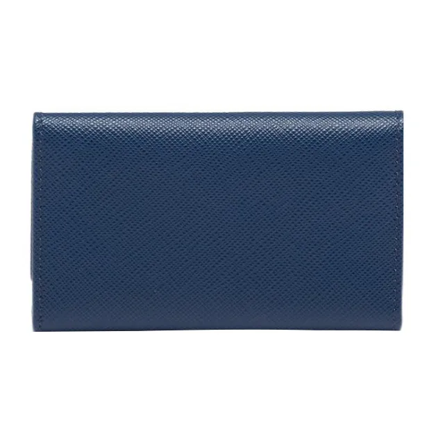PRADA Saffiano Leather Key Pouch Men's Cornflower Blue-2