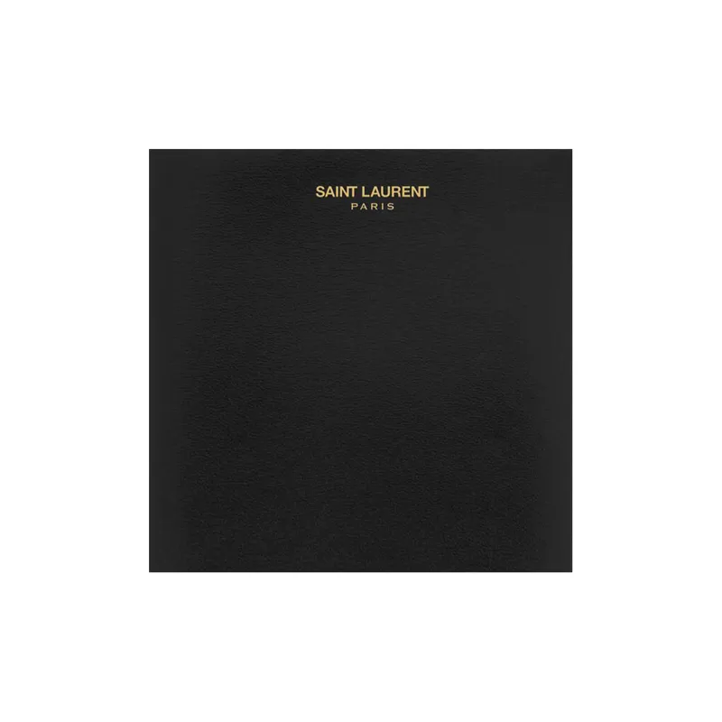 SAINT LAURENT PARIS Patent Leather Card Holders Passport Holders Men's Black-5