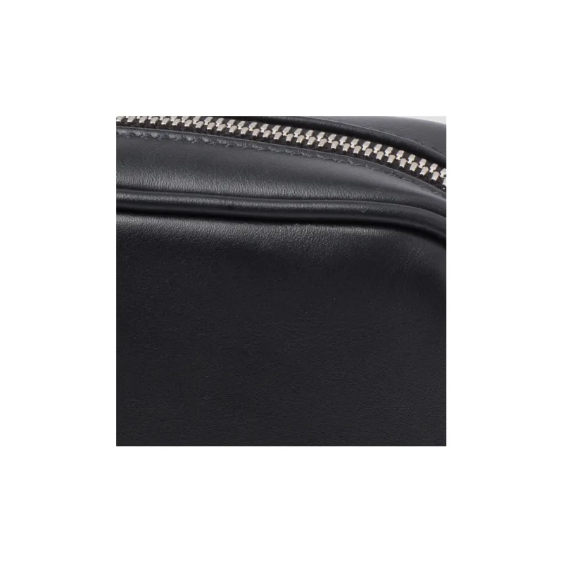 PRADA Leather Crossbody Bag, Shoulder Bag Men's Black-5