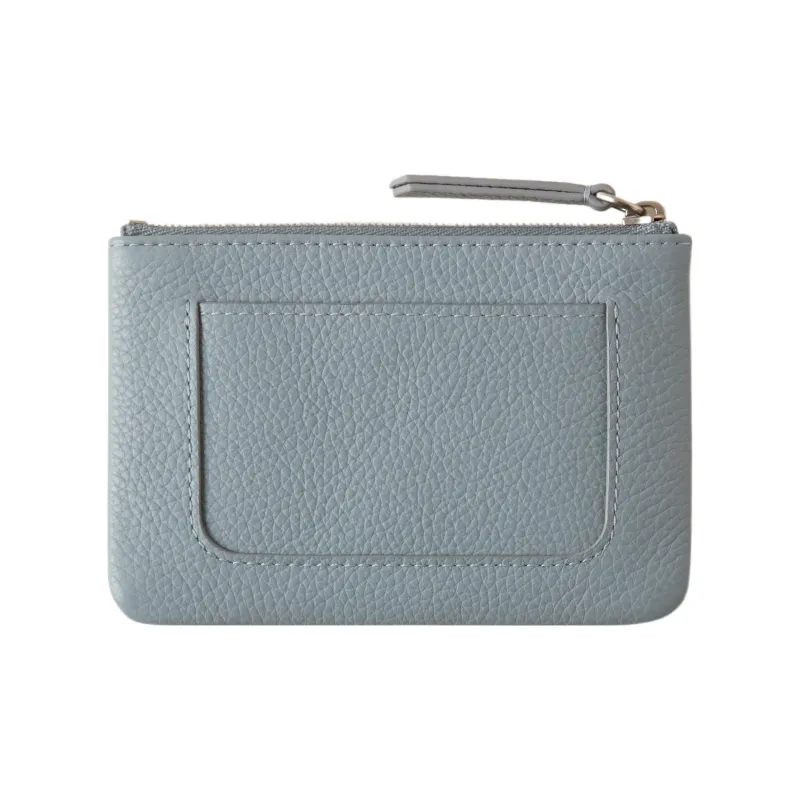 Mulberry Cow Leather Coin Purses Wallets Small Size Women's Blue-1