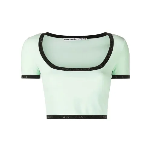 Alexander Wang Crop Tops Women's Light Green