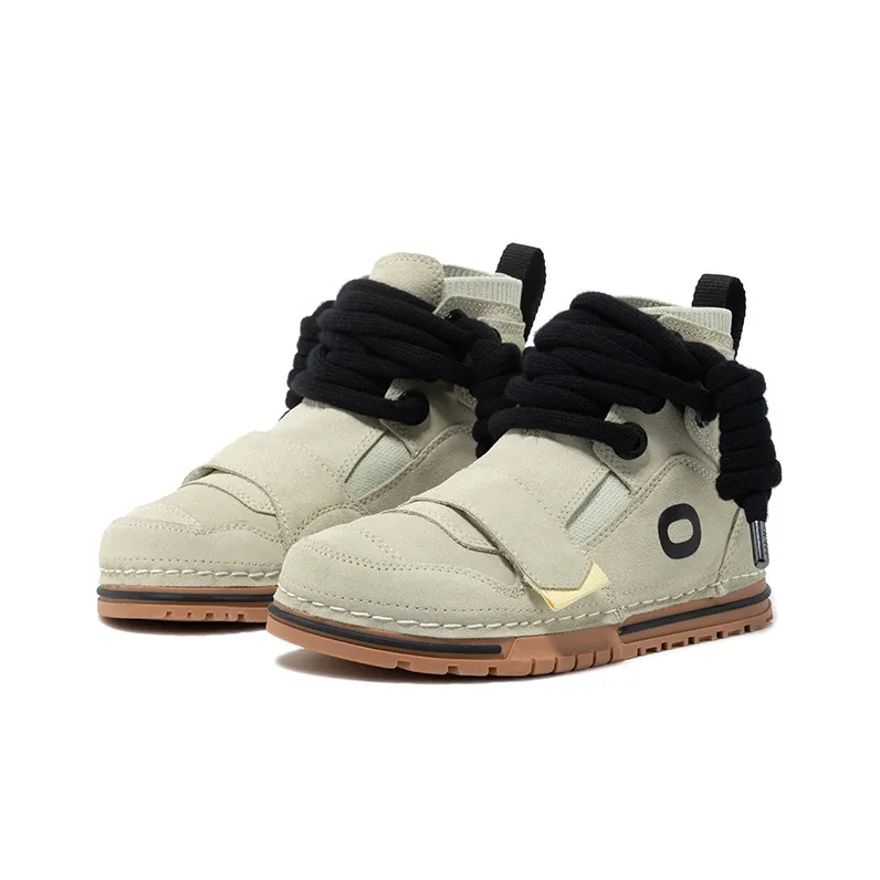 OETZI Ice Man Oz Stylish Skateboarding Shoes Unisex Beige-1