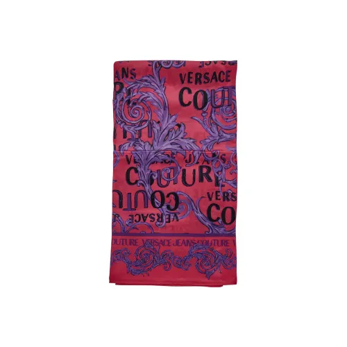 VERSACE JEANS COUTURE Silk Scarves Women's Purple