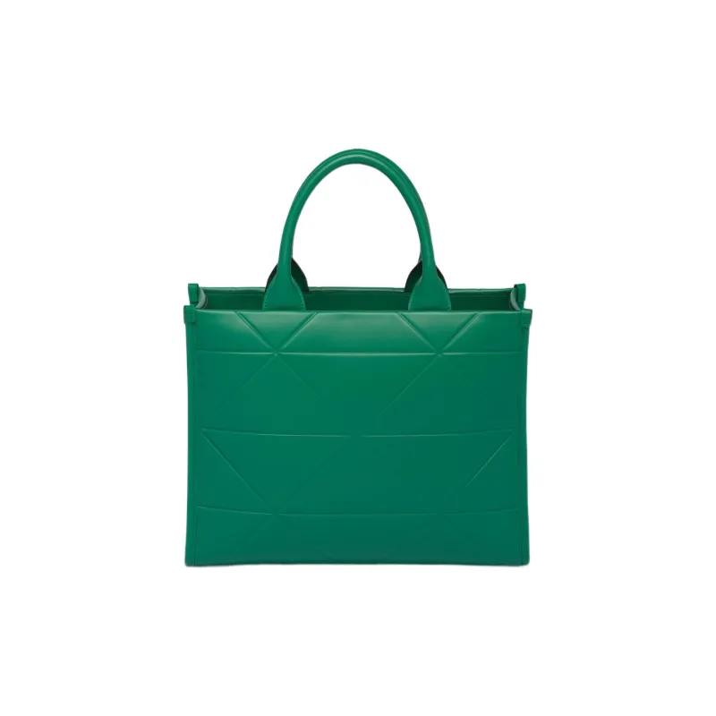 PRADA Leather Tote Bag Shopping Bag Shoulder Bag Crossbody Bag Handbag Small Size Women's Green-1