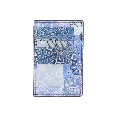 giuseppe zanotti Paisley-print Leather Cardholder