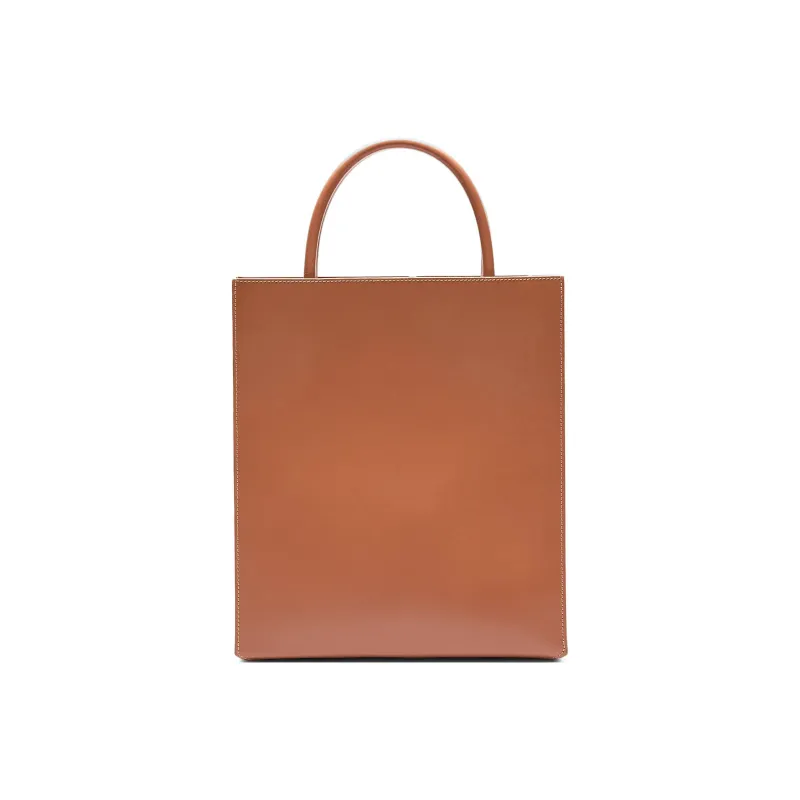LOEWE Glossy Cow Leather Tote Bag, Shopping Bag, Shoulder Bag, Crossbody Bag, Handbag Regular Women's Brown-2